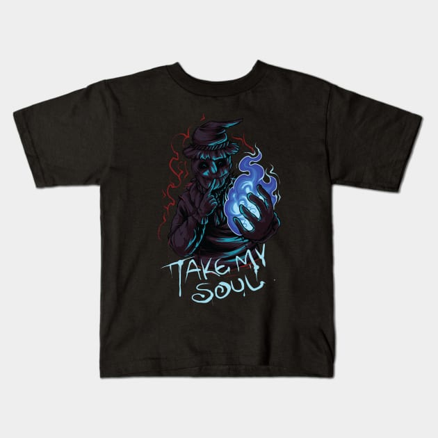 scarecrow take my soul Kids T-Shirt by Norzeatic